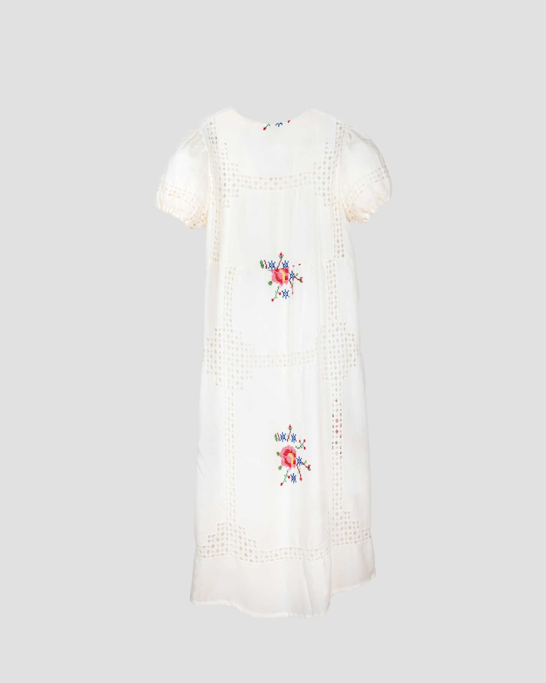 Ajour embroidery dress