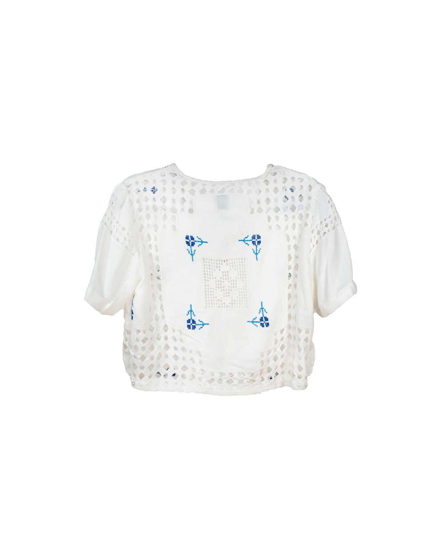 Ajour embroidery top