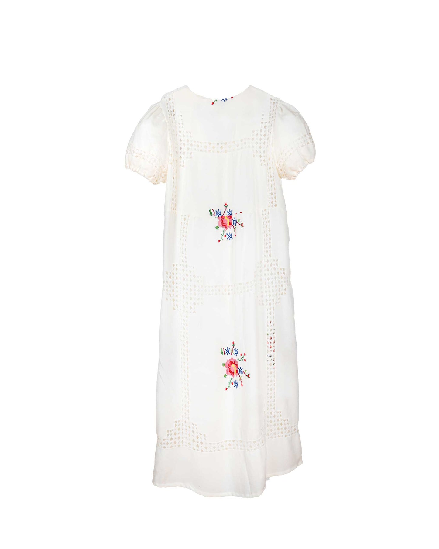 Ajour embroidery dress