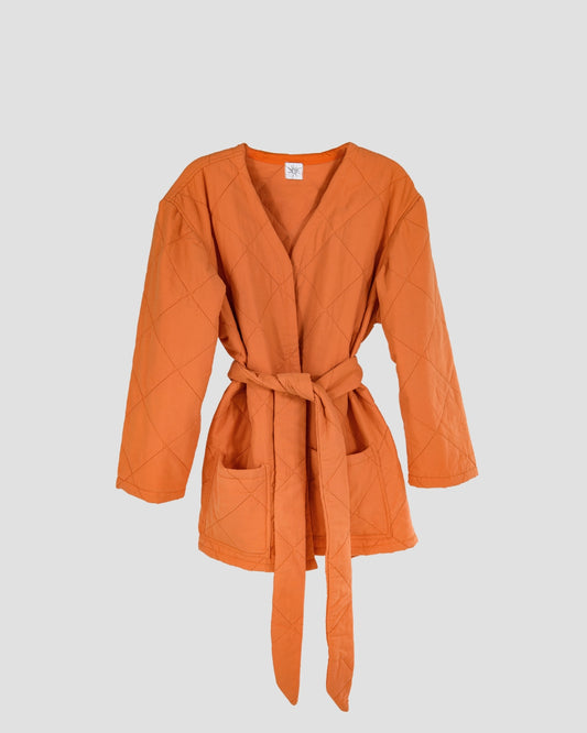 Quilted Jacket, Orange