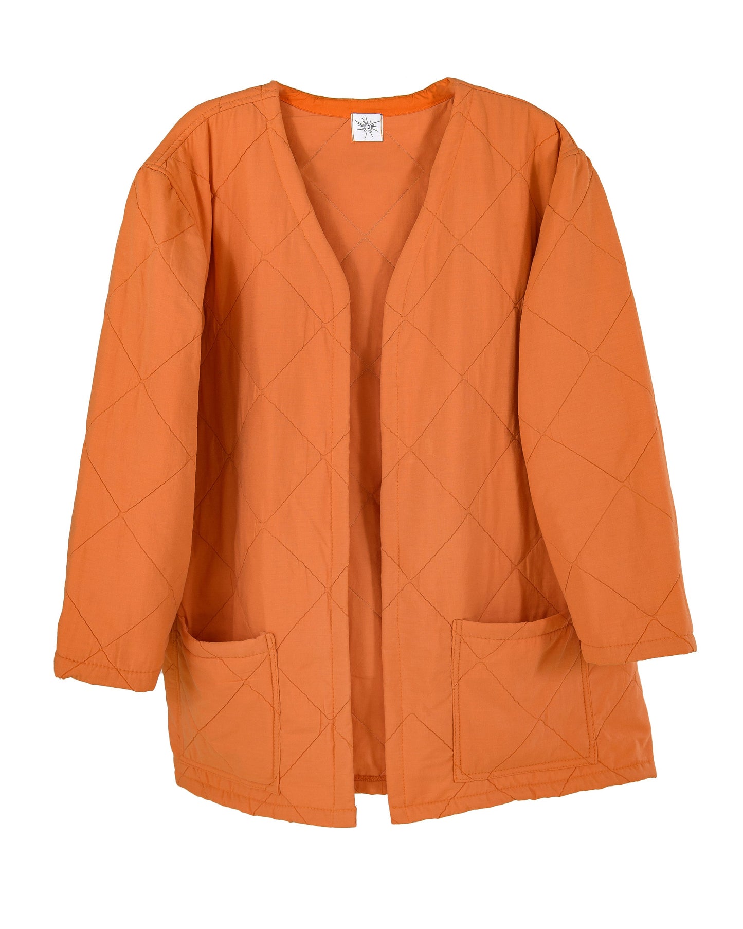 Quilted Jacket, Orange