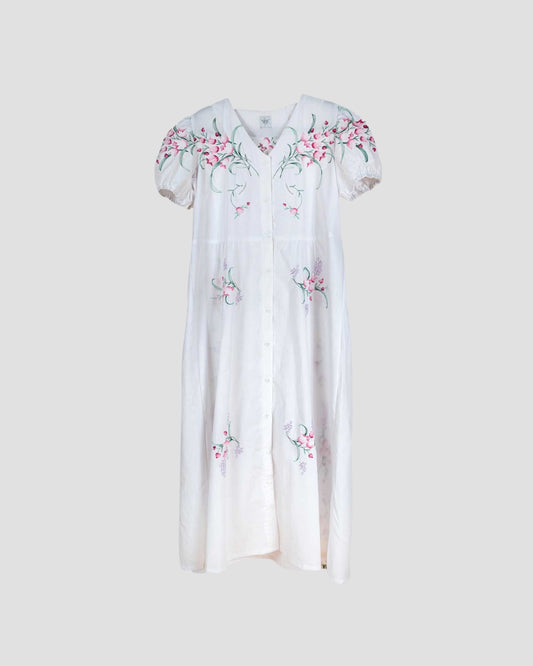 Tulip embroidery dress
