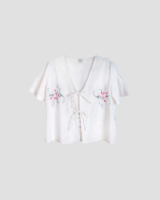 Tulip embroidery top