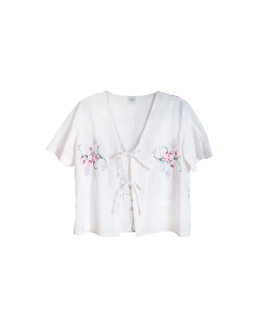 Tulip embroidery top